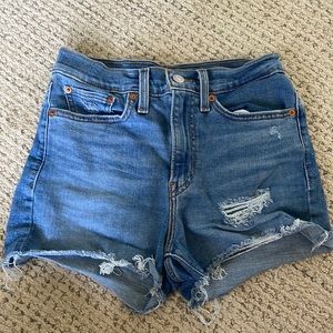 Levi’s High Rise Jean Shorts